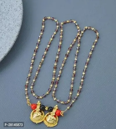Stylish Multicoloured Brass Chain For Women
