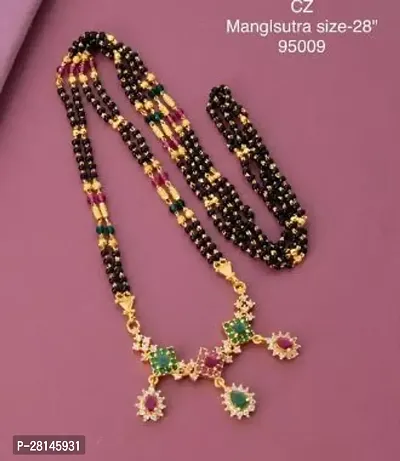 Stylish Multicoloured Brass Mangalsutras For Women