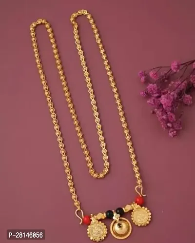 Stylish Golden Alloy Necklaces For Women