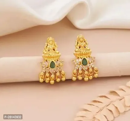 Stylish Golden Brass Jhumkas For Women-thumb0