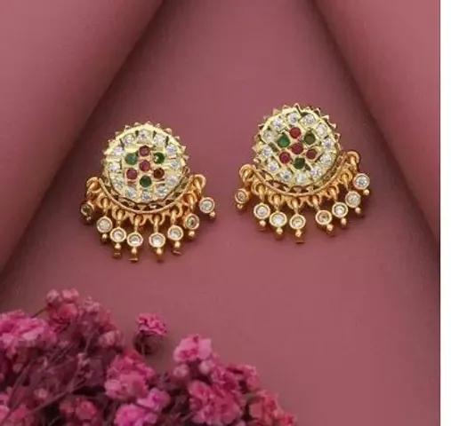 Plated Earring Set For Women And Girls Diamond Earring Set