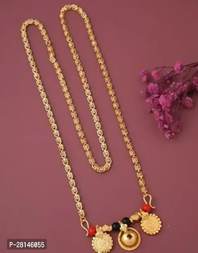 Stylish Golden Alloy Necklaces For Women