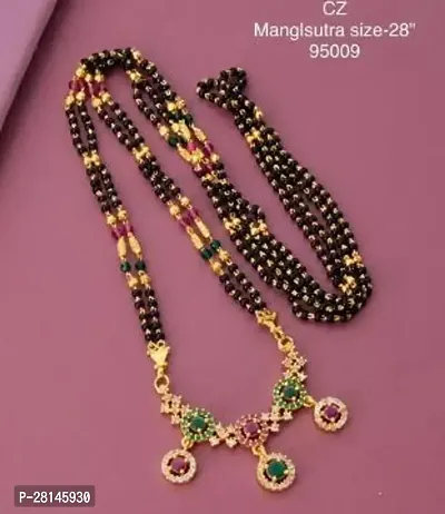 Stylish Multicoloured Brass Mangalsutras For Women