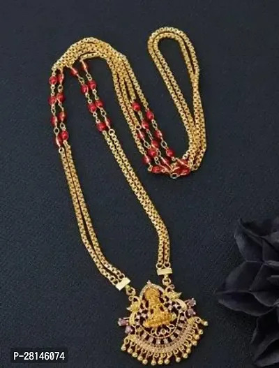 Stylish Golden Brass Necklaces For Women-thumb0