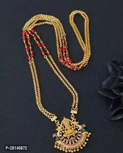 Stylish Golden Brass Necklaces For Women