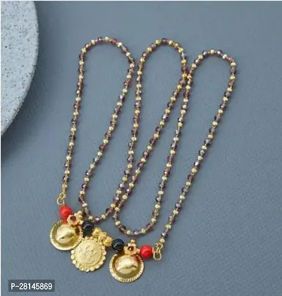 Stylish Multicoloured Brass Chain For Women-thumb0