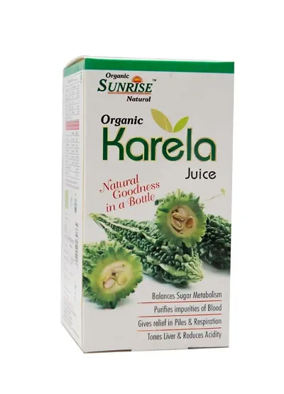 Organic Sunrise Natural HIgh Grade Pure Karela Juice  (1 L)