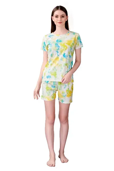 Hosiery Self Pattern Nightwear For Women