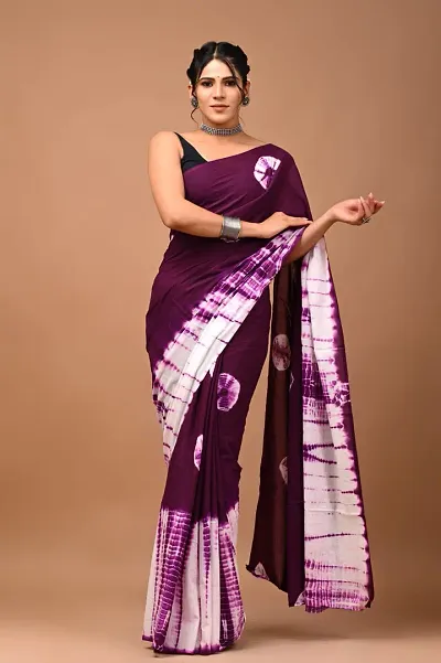 New In Cotton Saree with Blouse piece 