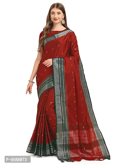 Buy Soru Fashion Women's Self Design Banarasi Soft Silk Saree with Blouse  Piece (Cott-767_Light Pink) at Amazon.in
