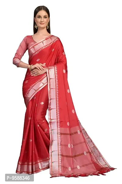 Red Banaras Katan Saree