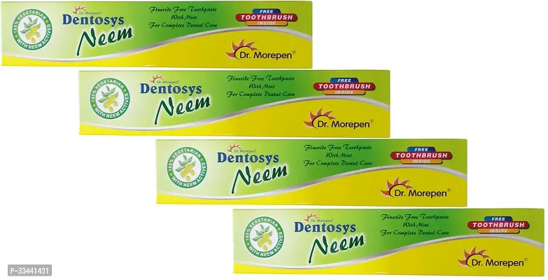 Dentosys Neem toothpaste pack of 4 X 100 grams each-thumb0