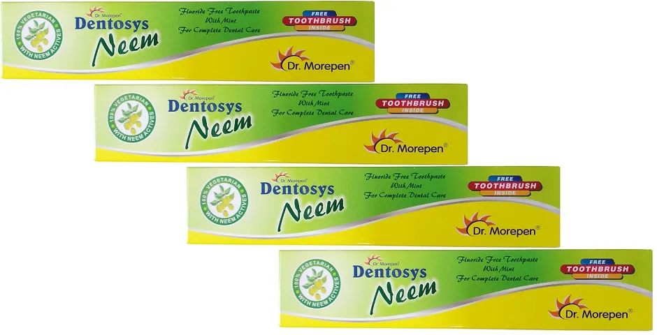 Dentosys Neem toothpaste pack of 4 X 100 grams each