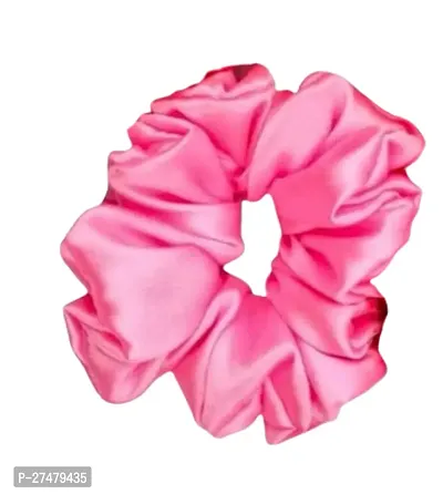 Designer Pink Silk Scrunchies For Women