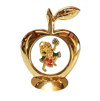 International Gift Gold Brass Pen With Visiting Card Holder And Apple Shape Hanuman Idol-thumb3