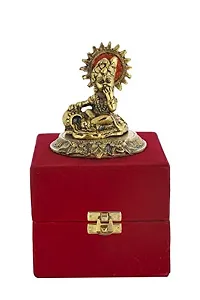 International Gift Silver -Plated Sai Baba Idol With Luxury Velvet Box Pack-thumb3