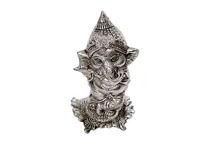 International Gift Silver Metal Ganesh With Bansuri And Festival Gift-thumb1