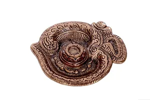 International Gift Brown Metal Ganesh Idol With Agarbatti Incense Stick Stand Diya With Beautiful Gift Box Packing With Carry Bag-thumb3