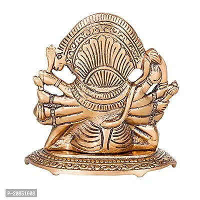 International Gift Copper Metal Panchmukhi Hanuman Idol with Royal Luxury Red Velvet Box and Beautiful Carry Bag Showpiece for Home Decor and Festival Gift-thumb4