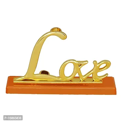 International Gift Artificial Rose Flower and Love Shape Stand with Box (Red, Golden, 1 Piece)-thumb4