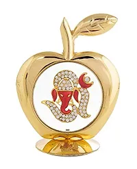 lrm;International Gift Gold Metal Blue Pen With Business Card Holder And Apple Shape Om Ganesh Idol Car Dashboard And Home Temple-thumb1