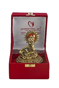 International Gift Silver -Plated Sai Baba Idol With Luxury Velvet Box Pack-thumb2