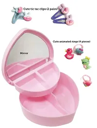 Le Delite Unicorn Vanity Jewelry Box for Kids - Pink-thumb1