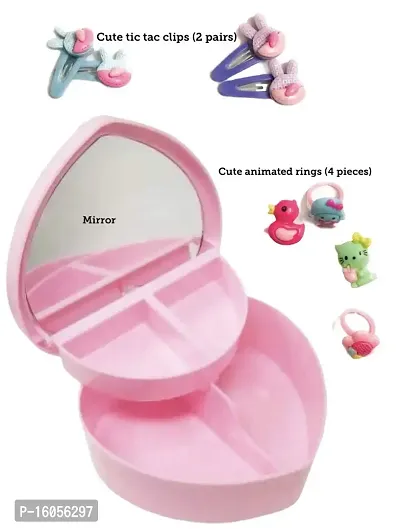 Le Delite Unicorn Vanity Jewelry Box for Kids - Pink-thumb2