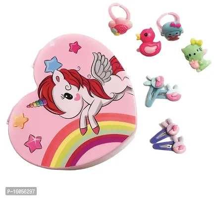 Le Delite Unicorn Vanity Jewelry Box for Kids - Pink-thumb0