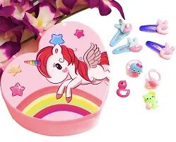 Le Delite Unicorn Vanity Jewelry Box for Kids - Pink-thumb4