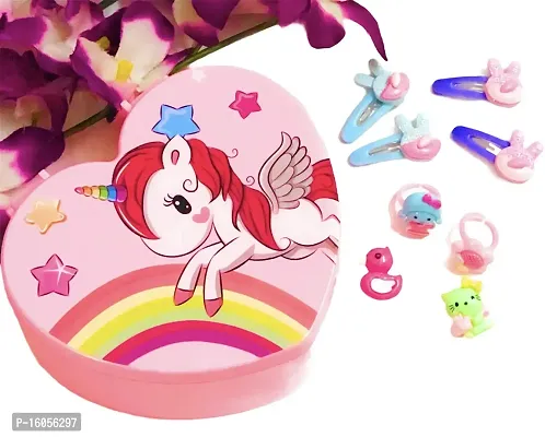 Le Delite Unicorn Vanity Jewelry Box for Kids - Pink-thumb5
