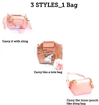 le delite / unicorn sling bag / unicorn sling bag for girls /unicorn sunglasses /girls cute purse- Multi color-thumb4