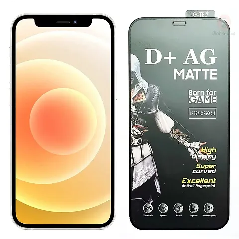 WETEK?D+ AG Matte Gaming Tempered Glass,0.3mm Thickness Edge to Edge Screen Guard Protector for iPhone 12/12 PRO