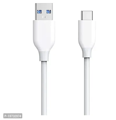WETEK Type C Charging  Sync Data Cable USB Type C | Sync Cable | High Speed Data Transfer Cable Best Tangle Free Cable (1 Meter, White)