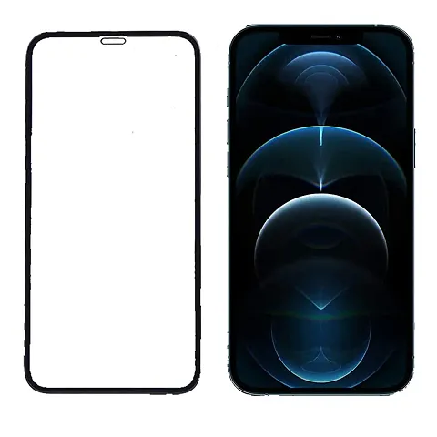 WETEK Screen Protector Tempered Glass Compatible with iPhone 12 Pro Max/XS Max | Glossy OG Glass| Full Screen Coverage| [Case-Friendly] & [Easy Installation] Design for iPhone 12 Pro Max