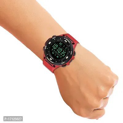 Harbor Fashionable Red Strap Multi Function Waterproof Digital Sports Watch-thumb3