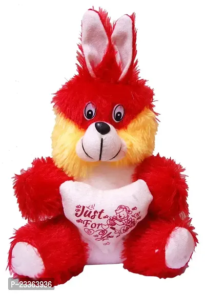 Styler Bunny Soft Toy Red With Yellow Color 30 Cm-thumb0