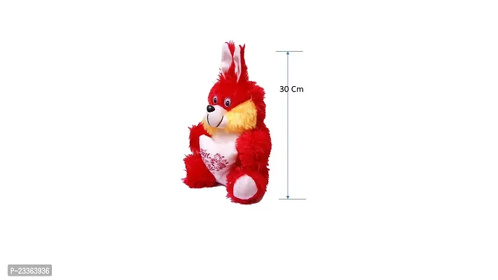 Styler Bunny Soft Toy Red With Yellow Color 30 Cm-thumb2