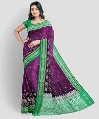 Classic Satin Saree with Blouse piece for women-thumb2