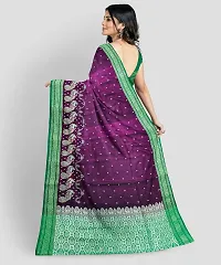 Classic Satin Saree with Blouse piece for women-thumb4