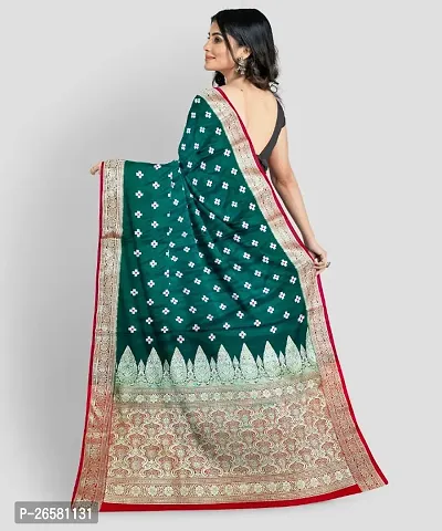 Classic Silk Blend Saree with Blouse piece for Women-thumb5