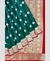 Classic Silk Blend Saree with Blouse piece for Women-thumb1