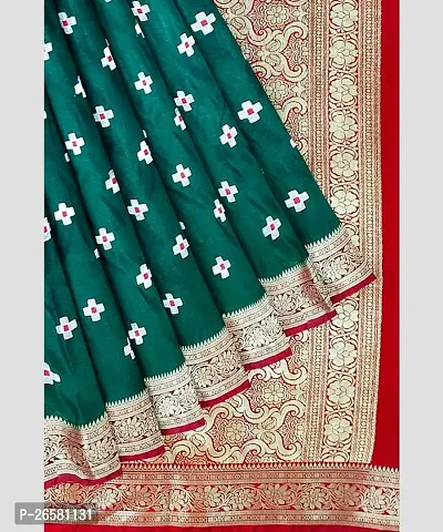 Classic Silk Blend Saree with Blouse piece for Women-thumb2