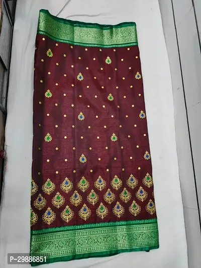 Trendy Banarasi Silk Sarees With Blouse Piece