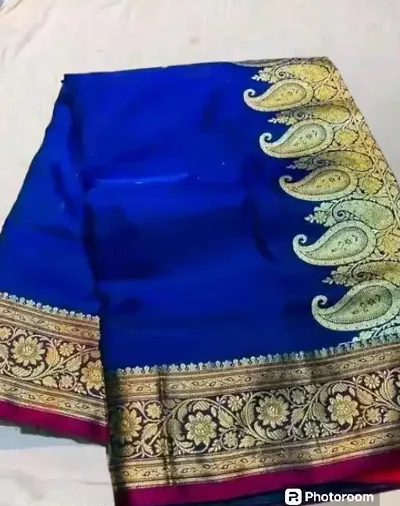 Trendy Embellished Silk Sarees With Blouse Piece