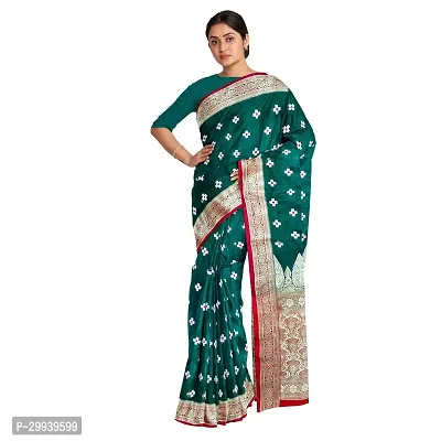 Trendy Banarasi Silk Sarees With Blouse Piece-thumb0