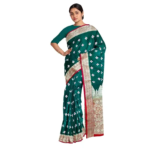 Trendy Banarasi Silk Sarees With Blouse Piece