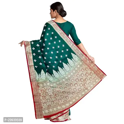 Trendy Banarasi Silk Sarees With Blouse Piece-thumb2