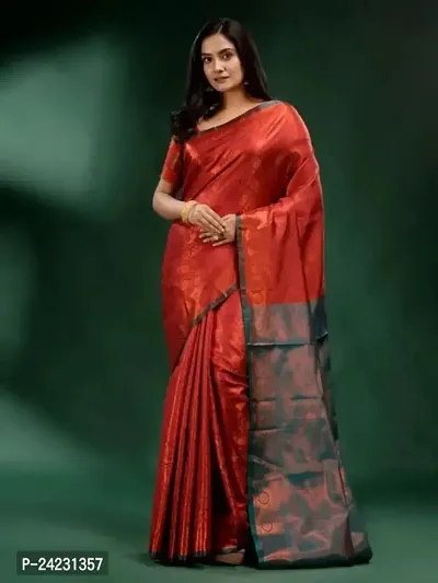 Classic Art Silk Woven Saree With Blouse Piece