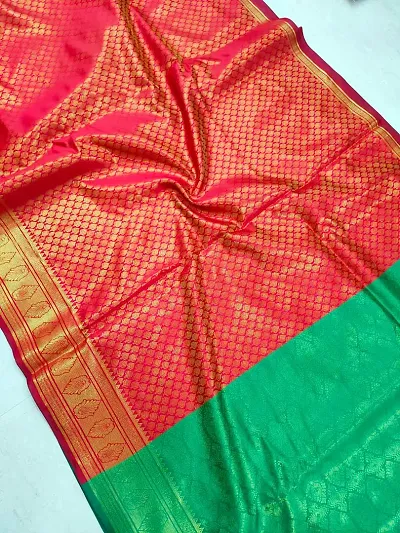 Alluring Kosa Silk Saree with Blouse piece 